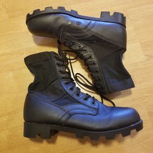 Rothco 9R Black Military Combat Boots Lace‎ Up Moto Grunge High Top